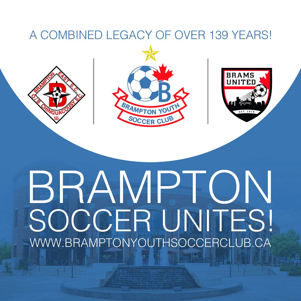 Brampton Soccer Unites Amalgamation to Brampton Soccer Club